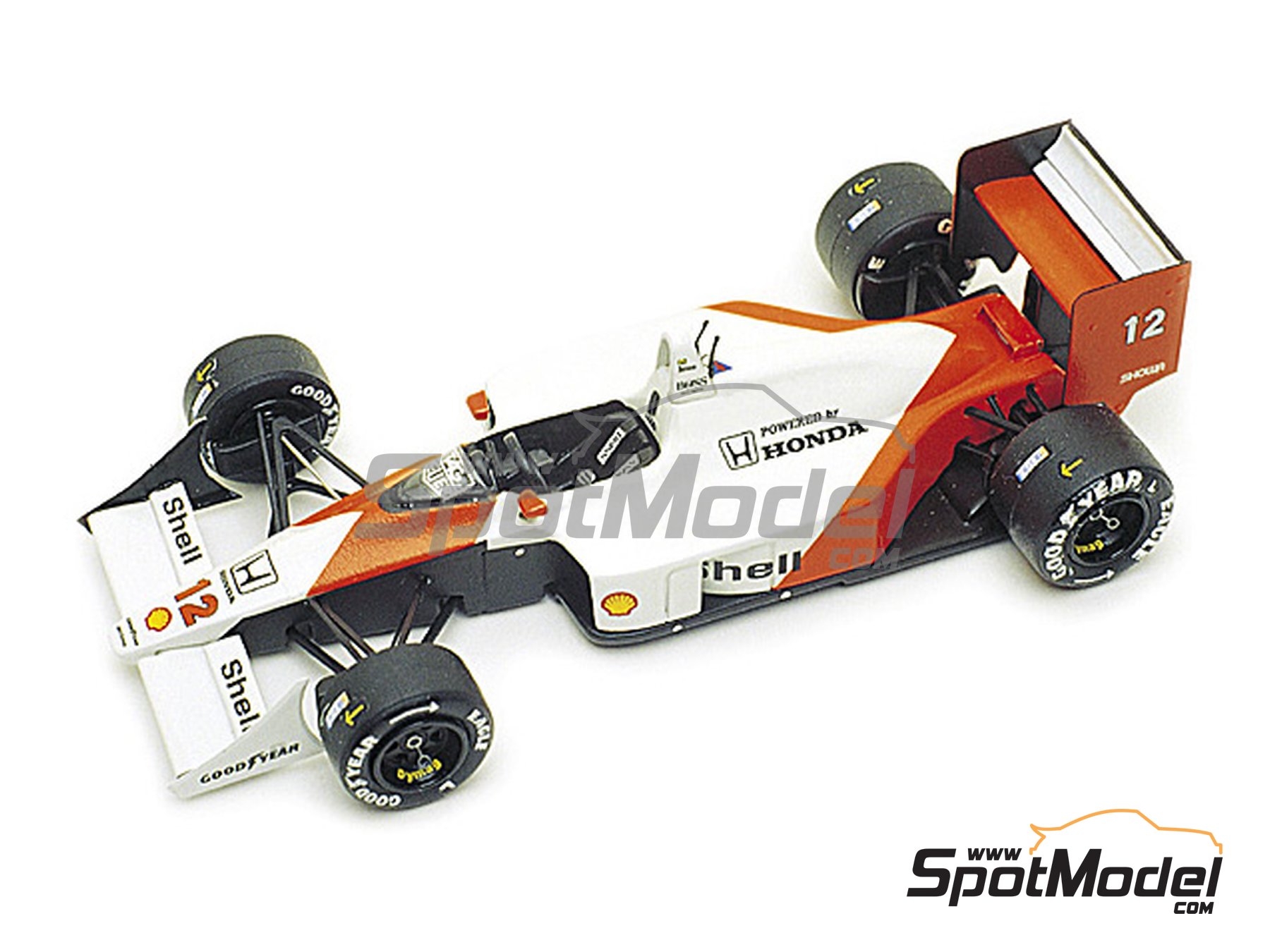 McLaren Honda MP4/4 McLaren Racing Limited Team sponsored by Marlboro -  Japanese Formula 1 Grand Prix 1988. Car scale model kit in 1/43 scale  manufact